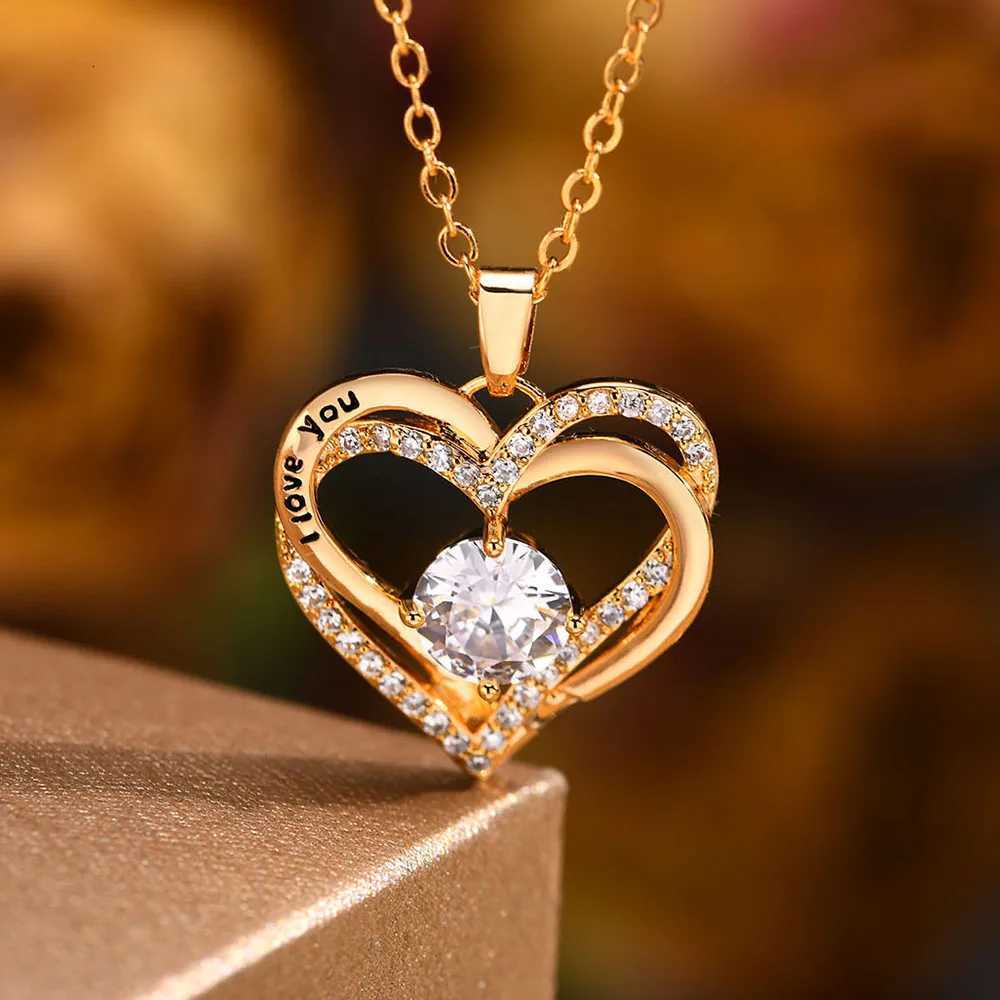 Vnox Heart Necklace for Women Birthstone Heart IYou Jewelry Necklaces for Mom Girlfriend Wife Mothers Day Gift M251211