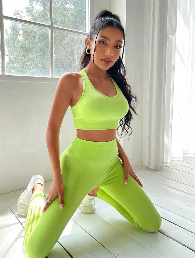 Sport Set Women Seamless Yoga Set Gym Sets Womens Outfits Workout Clothes for Women Suit for Fitness Sportwear ClothingT251211