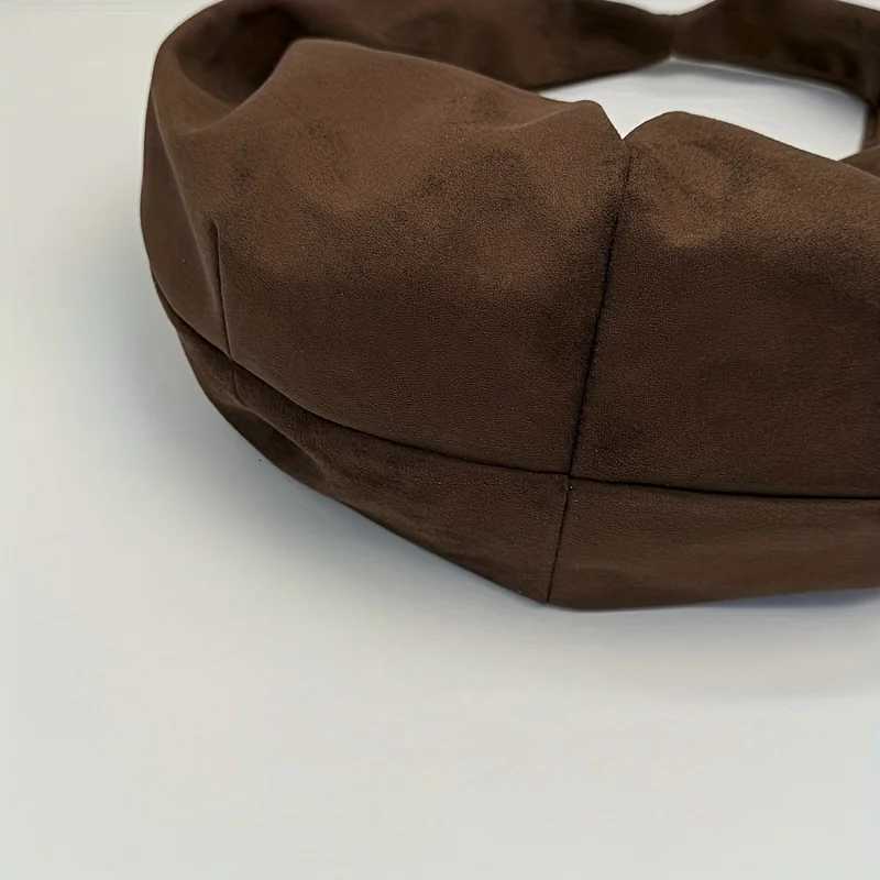 Suede Leopard Print Saddle Bag for Wen Trendy Autumn and Winter Fi Underarm Bag Large Capacity Handbag Y251211