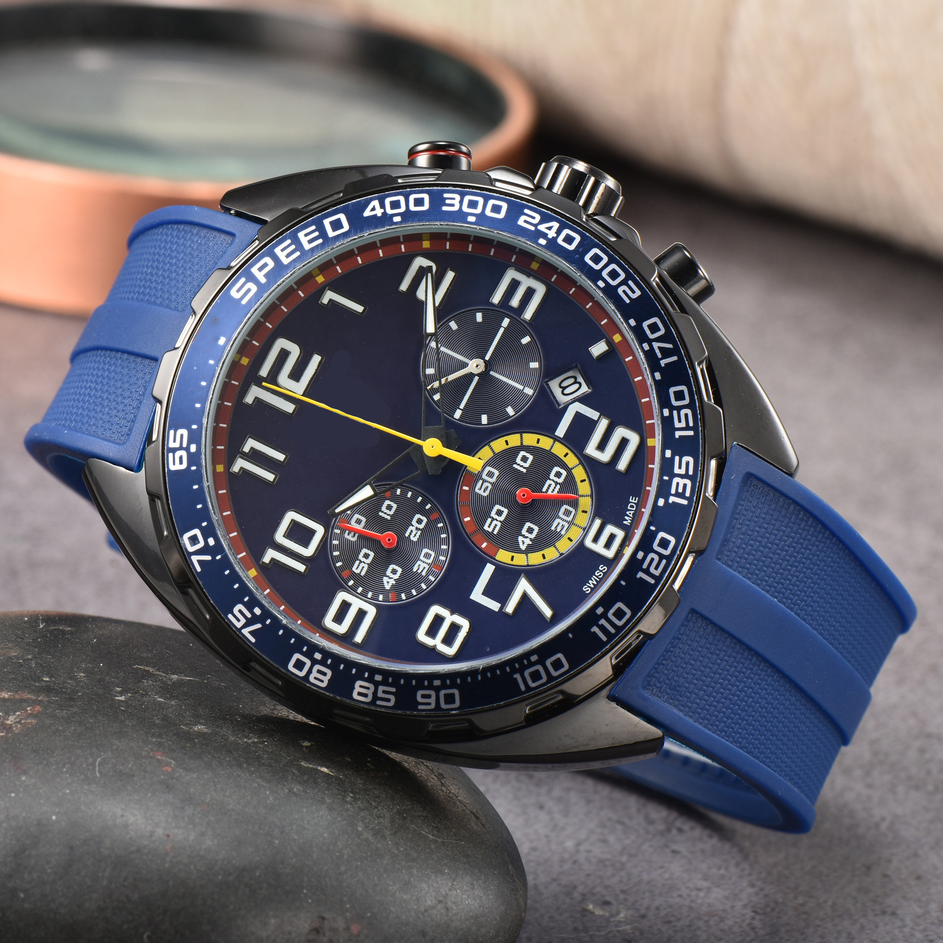 Fashion high-quality men's tape steel band 6-pin TA quartz watch multi-functional watch manufacturer direct sale 11