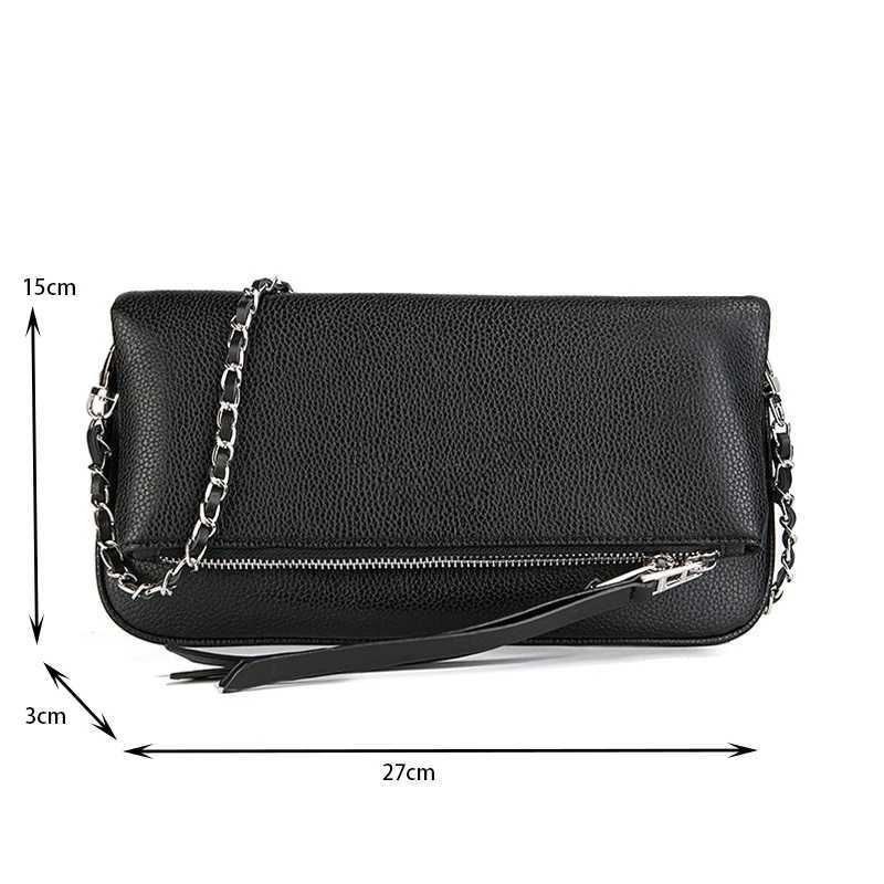 2025 New Fi Wen Wing Bag Classic Black Single-shoder Envelope Zadigent Bag Luxurious Design Chain Crossbody Ladies Bag Y251211