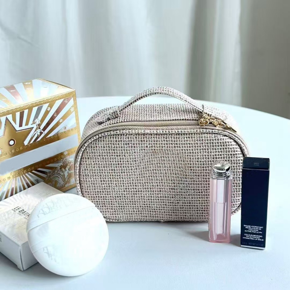 2025 Christmas Limited Edition Designer 3pcs/set makeup bag Lip Glow Color Reviving Lip Balm Revitalizing Balm For hand Lips Body