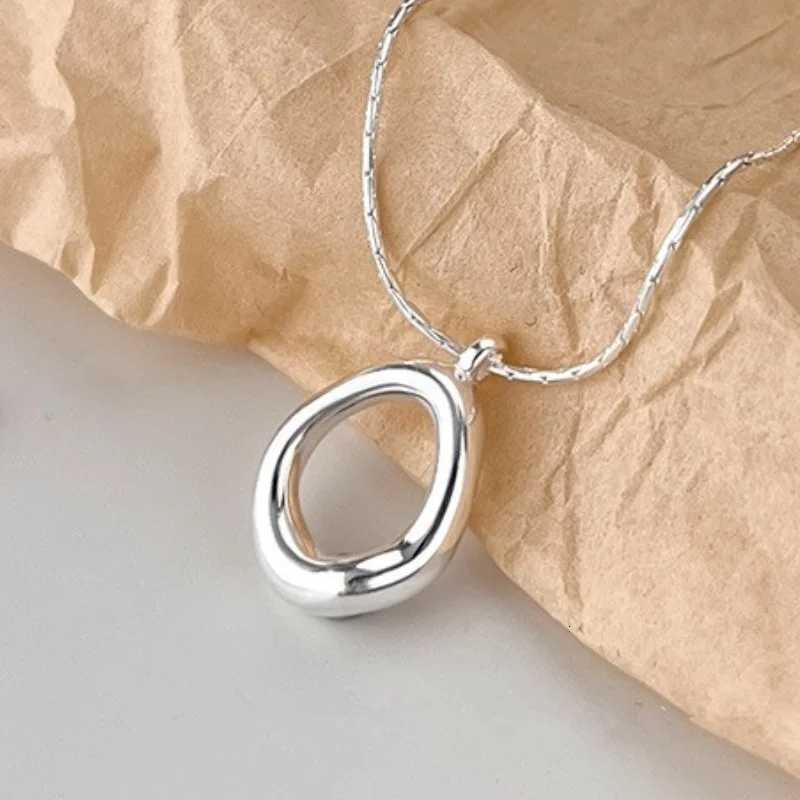 Simple Fashion Irregular Water droplet Oval Pendant Necklace for Women Trendy Clavicle Choker Friendship Jewelry Accessories M251211