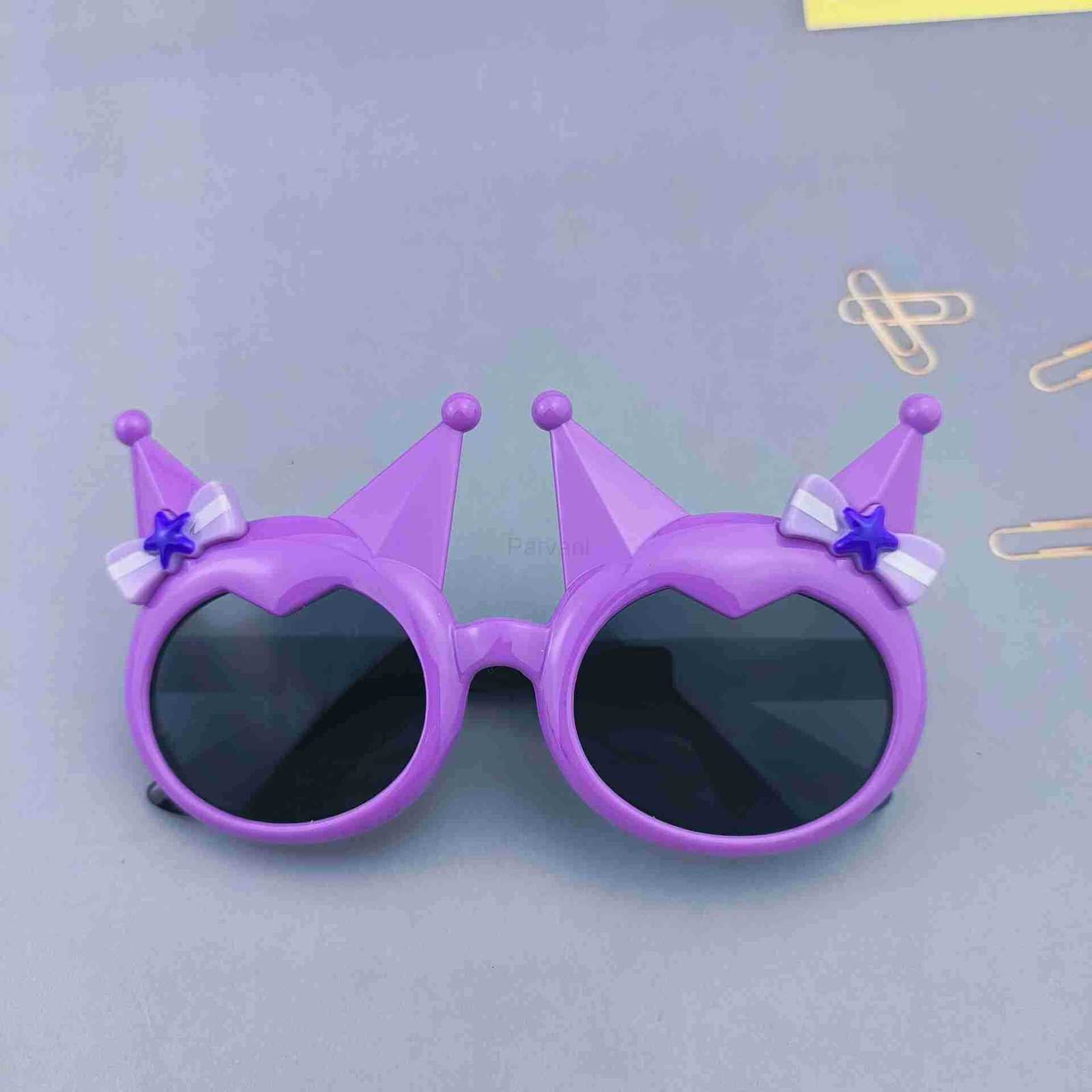Sanrio Kuromi Childrens Glasses Baby Girl Princess Bow Sunglasses Fashion Girls Boys Runway Spring Outing Cool H2512111 - view 7