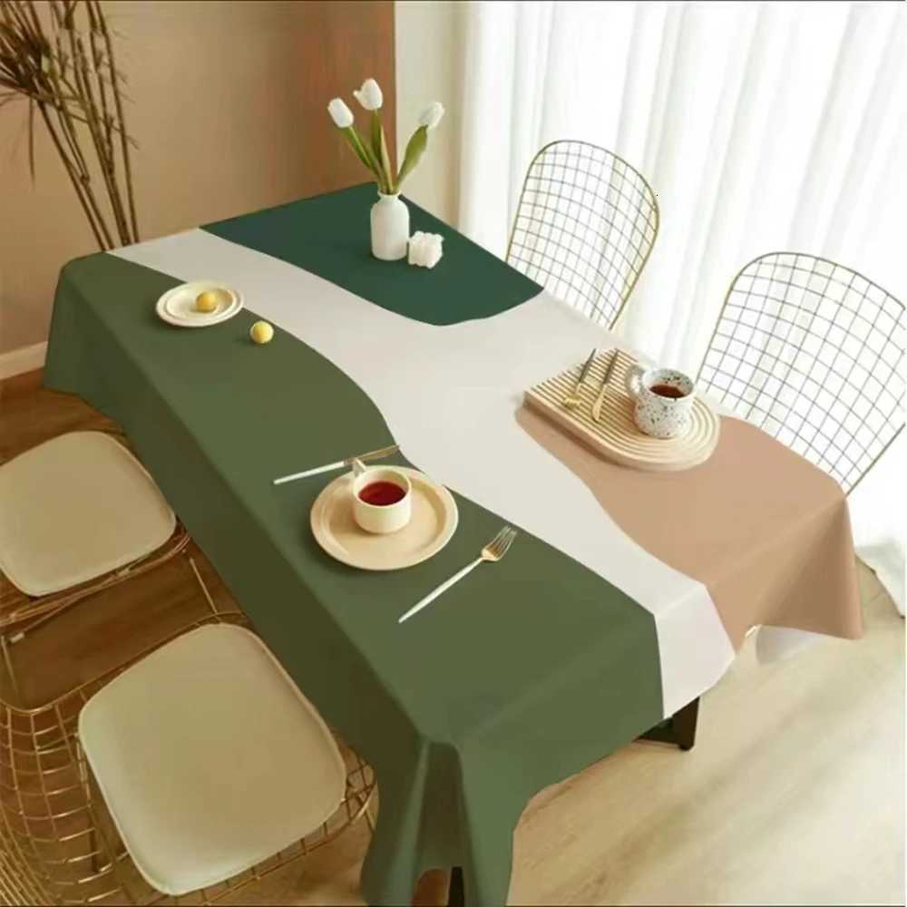 Nordic Simple Rectangular Table Cloth Coffee Table Cloth Geometric Outdoor Picnic Mat Antifouling Table Cloth H251211