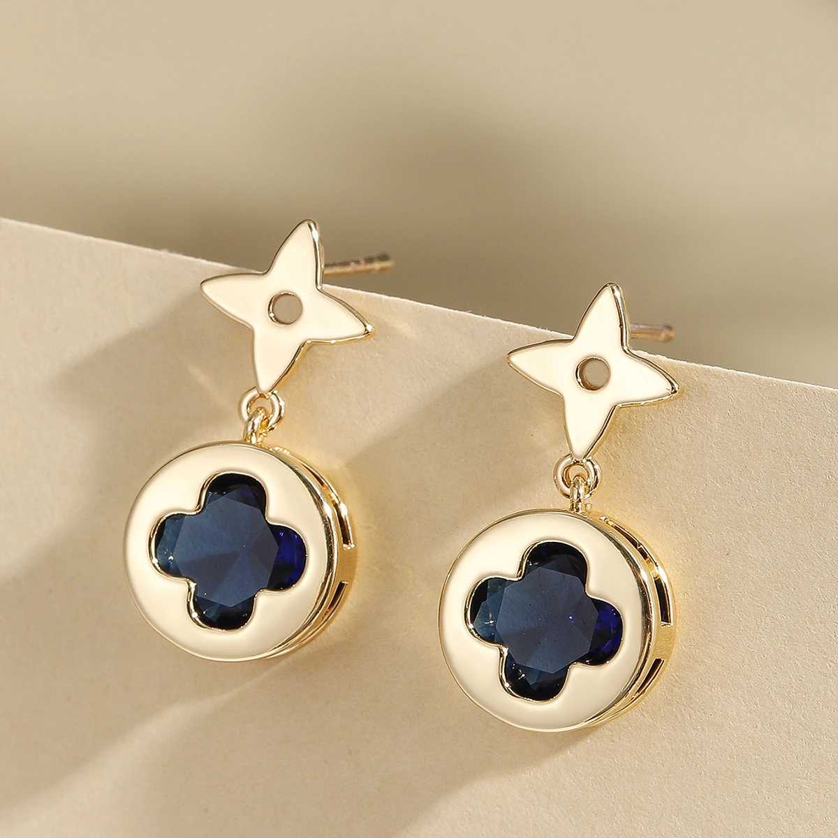 Two - wer Lucky Earrings Fashionable And Simple Series Suitable For Daily Wear A Back-To-School Gift For Girls Y251210