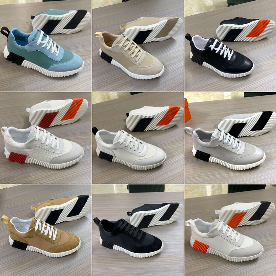 2026 Designer Suede Casual Shoes Sneakers Breathable Mesh Running Shoes Men's Bounce Shoes Women's Athletic Shoes Non-Slip Rubber Sole Flat Sole H-Shaped Style