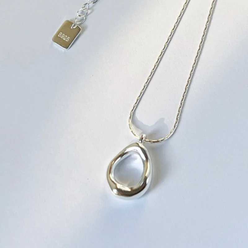 Simple Fashion Irregular Water droplet Oval Pendant Necklace for Women Trendy Clavicle Choker Friendship Jewelry Accessories M251211