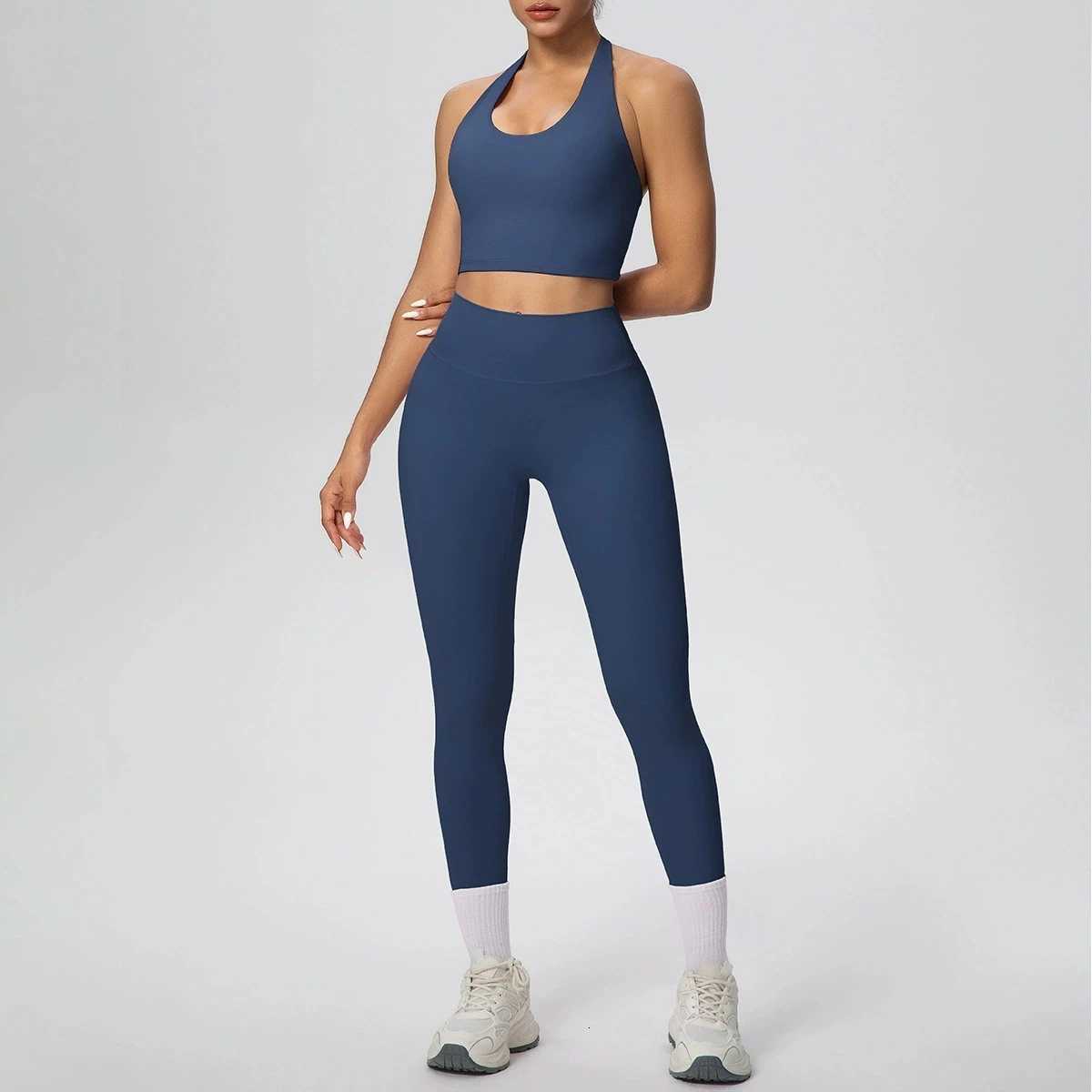 2PCS Yoga Clothes Sets Gym Womens Sports Set Yoga Bra Hoigh Waist Leggings Fitness Suit Running Bra Workout Tracksuit Yoga SetsT251211