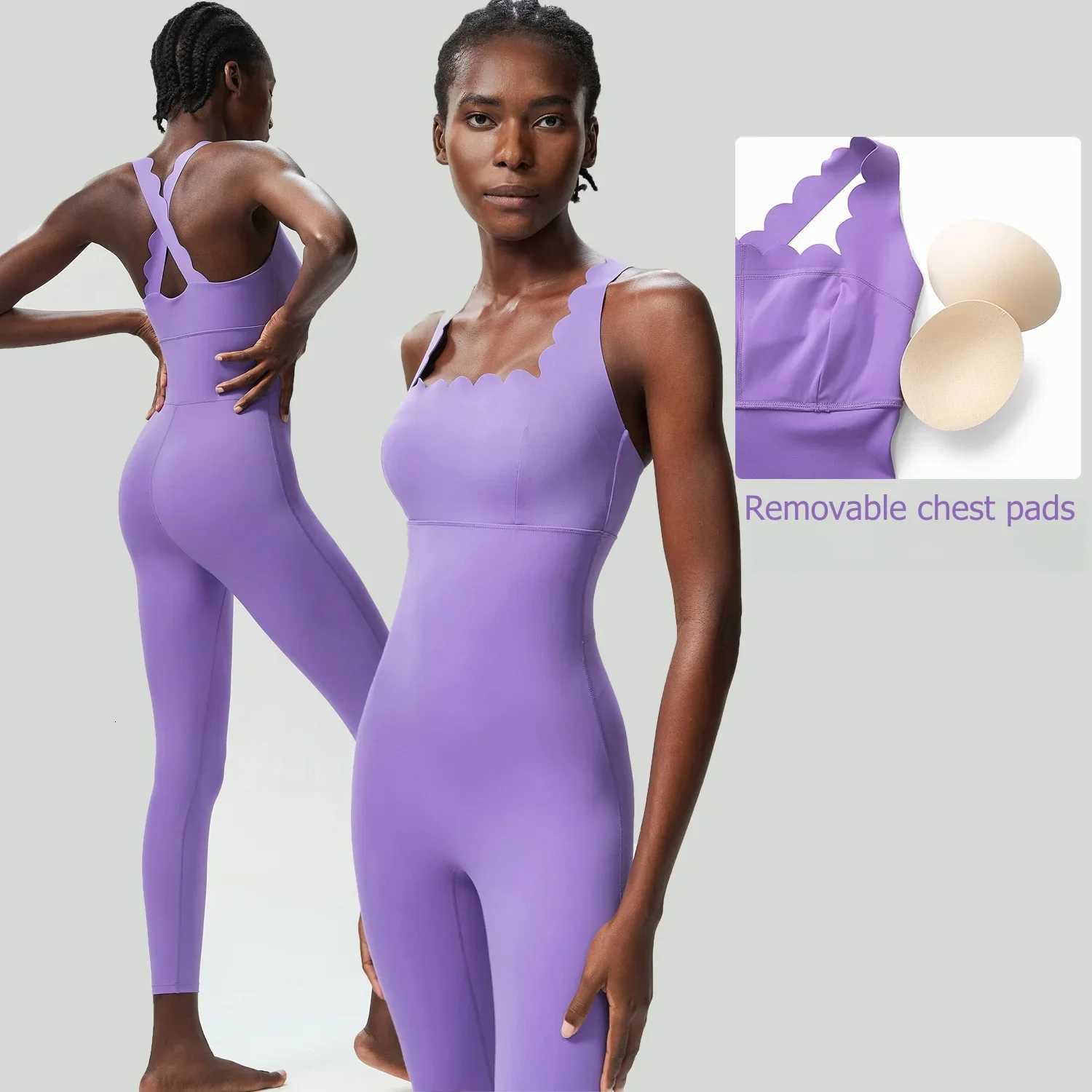 One-Piece Yoga Jumpsuit Women Gym Running Suit Super Soft Slim Fit Fitness Onesie Breathable High Stretch Workout Clothes TightsT251211