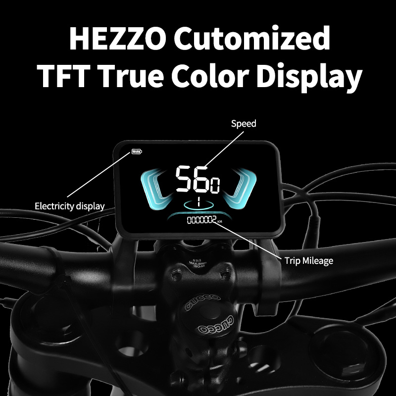 Dirt Bike Style HEZZO D5 3000W Hybrid Vehicle 43Mph Equipped w/Lithium Batteries (60V 30Ah), Dual Oil Brakes, Up to 75 Miles of Ride