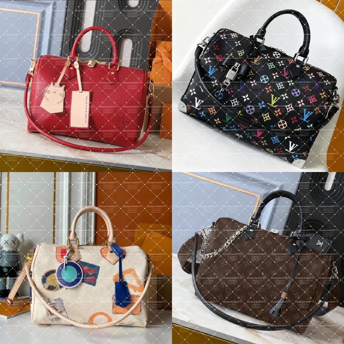 Womens trendy Large Shoulder bag Designer Weekend leather tote bag crossbody Boho Speedybag Soft bags Travel handbags fashion Pillow bags Mirror Quality