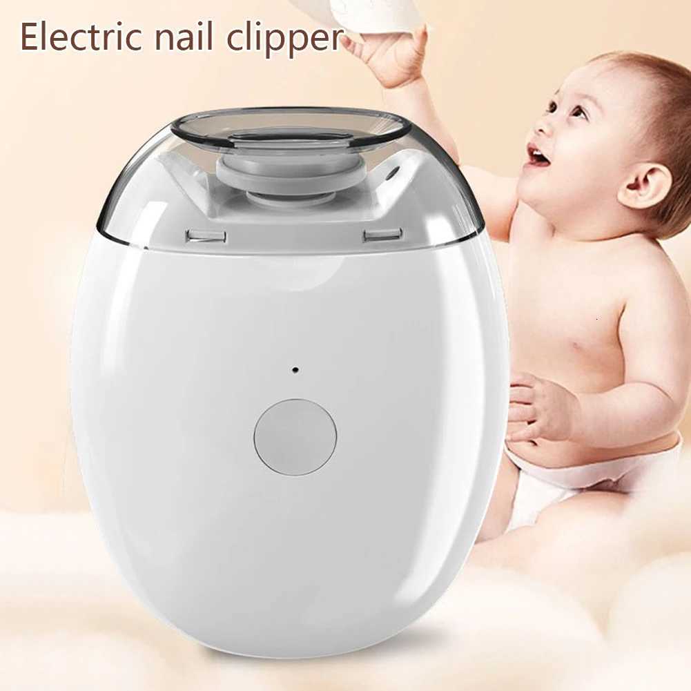 2 IN 1 Automatic Nail Grinder Electric Nail Trimmer Rechargeable Grinder Nail Tip Clipper Cutter with Light for Baby Kid Child X251211