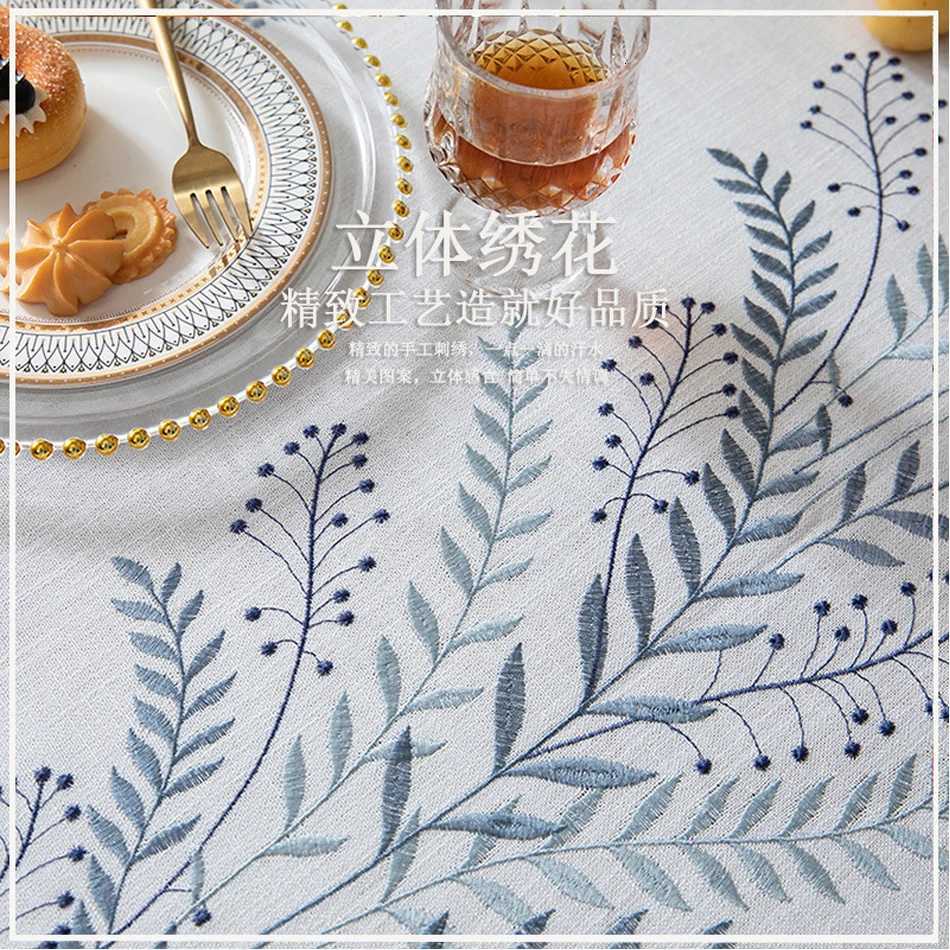 Nordic Style Tassels Cotton Linen TableclothModern Simplicity Dust-Proof Table CoverFor Dinning Tea Table Tabletop Decoration H251211