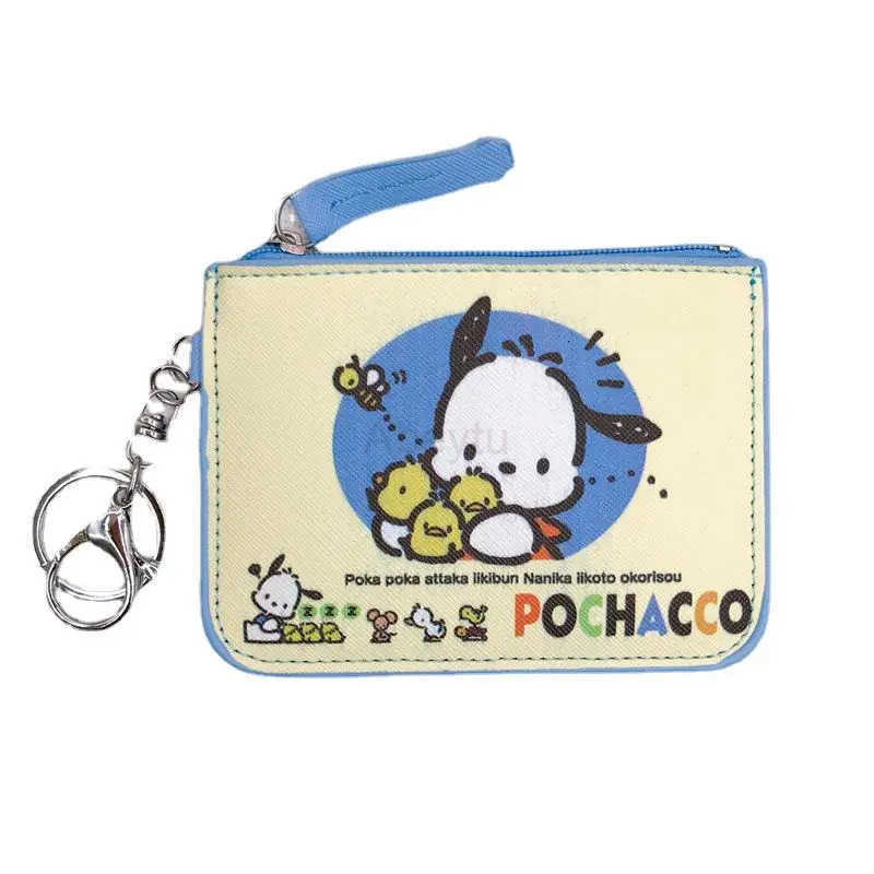 Sanrio Hello Kitty Cute Wallet Coin Purses PochaccoZipper Melody Card Holder Kuromi Coin Pouch Cartoon Printed Clutch Case H251211