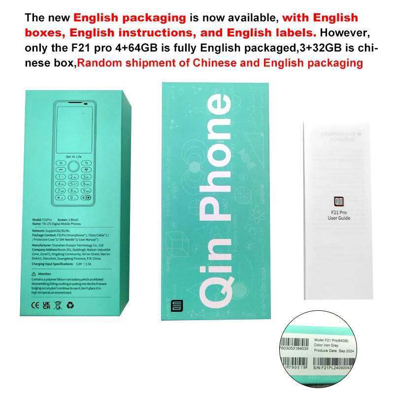 Renowned brand designer's new Qin F Pro smart touch screen WiFi inch GB Bluetooth global universal mobile phone