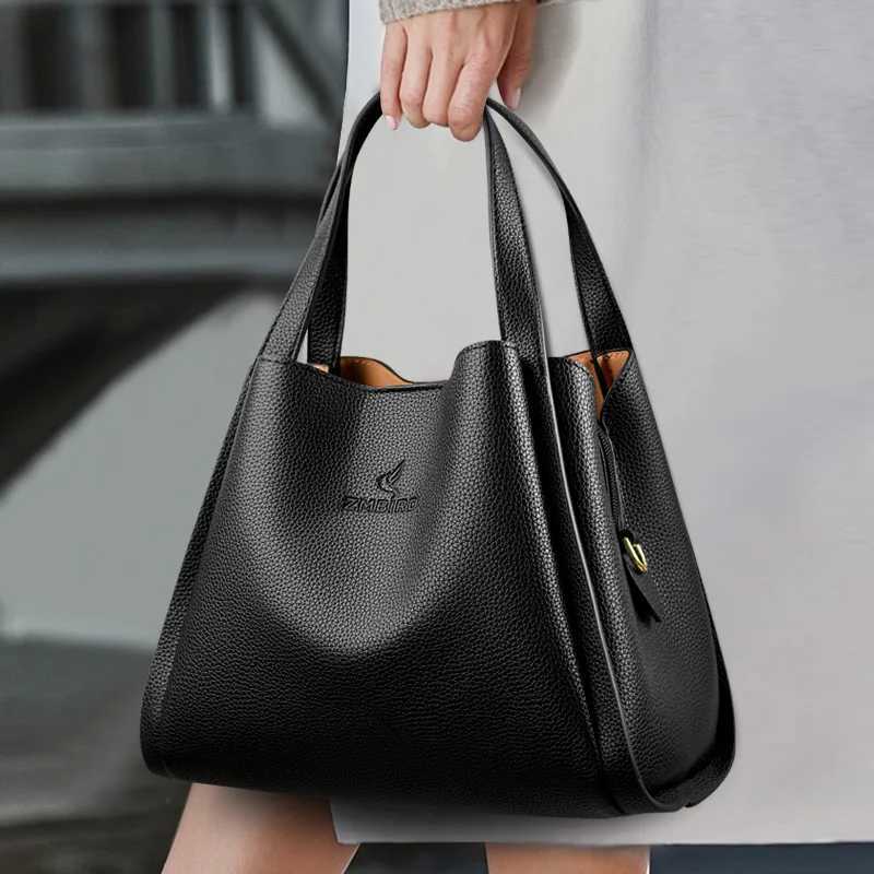 Genuine Brand Soft Leather Top-handle Bags Fem Handbags Wen Shoder Crossbody Totes Messanger Bag Large Capacity Big Sac Y251211