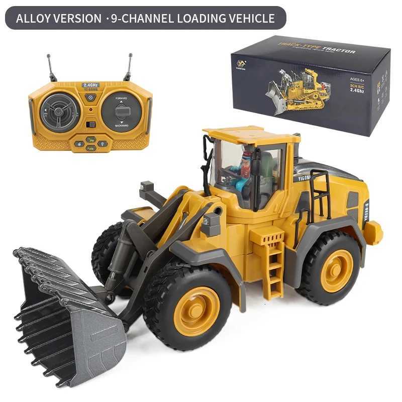 124 Scale 24G RC Construction Vehicle Toys Set for Kids Excavator Dump Truck Loader Bulldozer - Premium Alloy Plastic Y251209