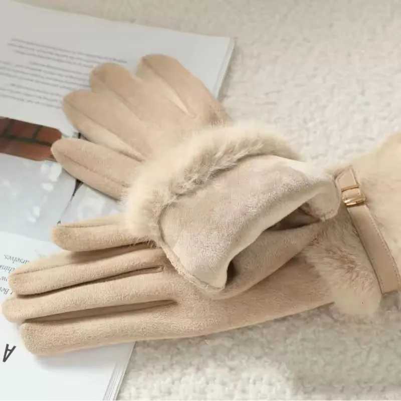 Winter P Warm Gs for Wen Thick Touch Screen Metal Buckle Decoration Touch Screen Gs Windproof Cmuting Accory Y251210