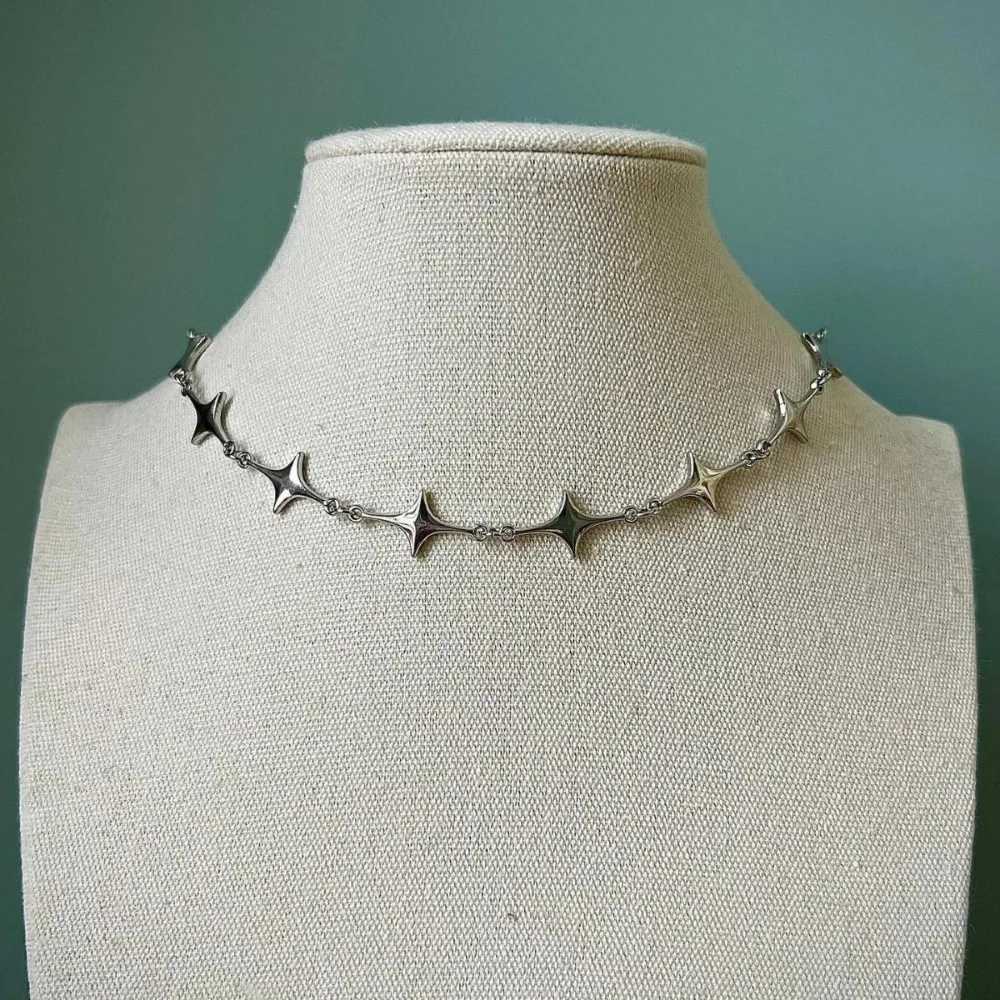 Personality Punk Silver Color Stars Chains Stainless Steel Necklace for Women Halloween Party Dreamy Temperament Chokers Jewelry M251211