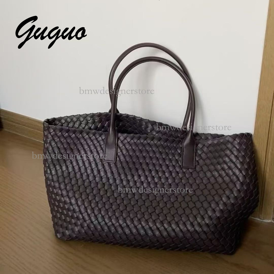 Guguo Designer Luxury Women's Leisure Handmade Woven Bag Fashion New Large Capacity Shopping Handbag Travel Bag Versatile Shoulder Bag Free Shipp