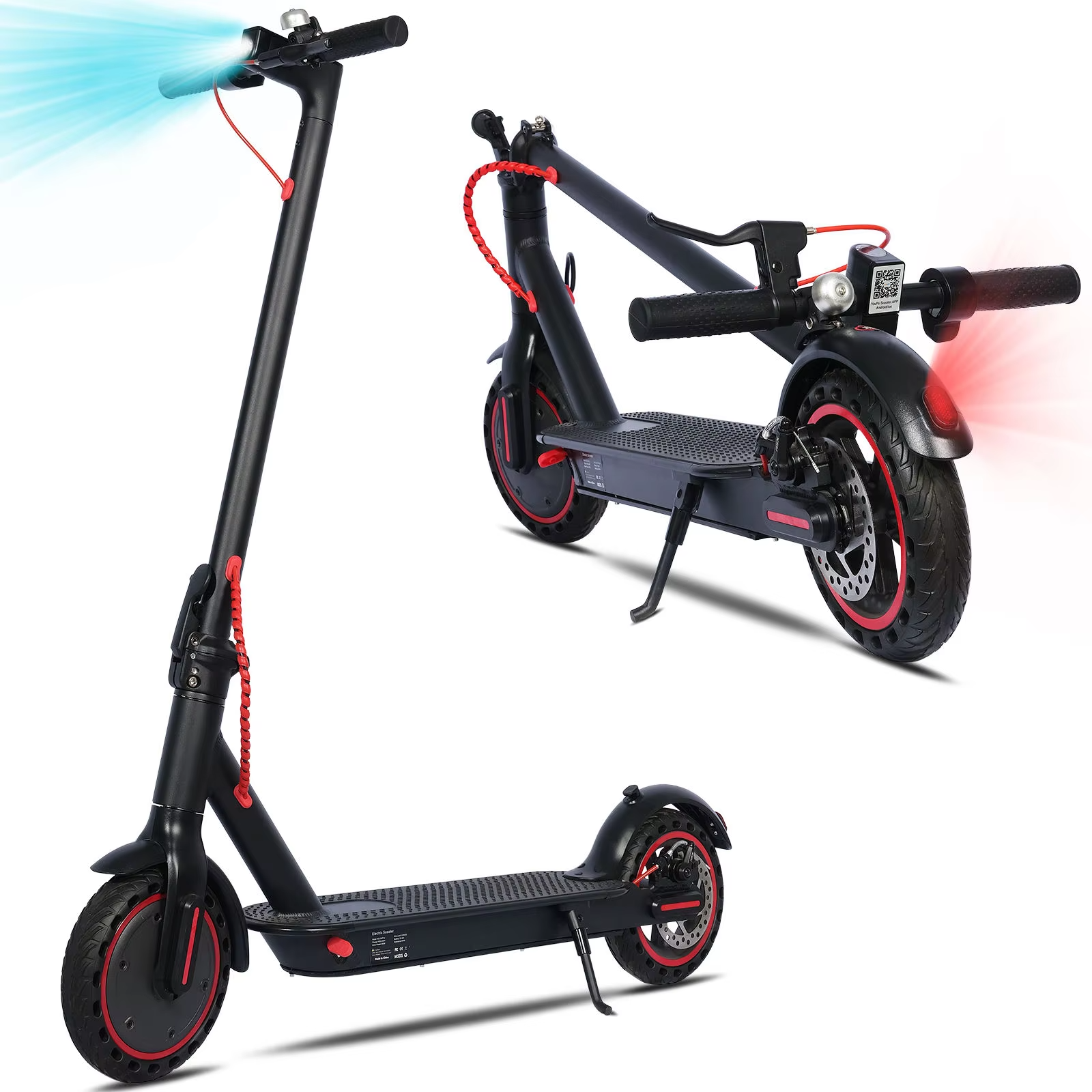 8.5Inch Escooter 36V 350W 25 KM/H 10.4AH Lithium Battery HS-04PRO Smart Foldable Electric Kick Scooter with EU/US/UK Warehouse