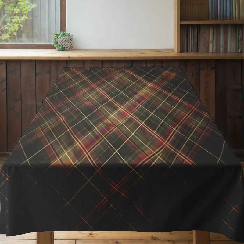 Plaid Pattern Tablecloth Modern Kitchen Dining Decoration for Home Decor H251211