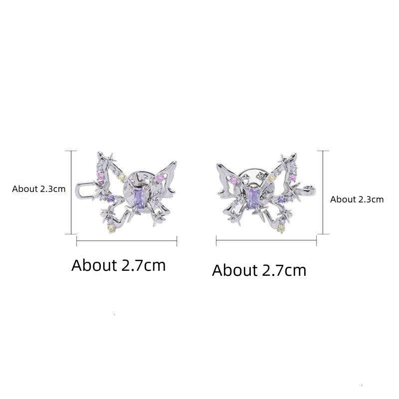 DHcollections Colorful Zircon Dream Butterfly Buckle for Women, Ins Style, High-End Luxury Buckle, Elegant and Versatile Fresh Waist Accessory