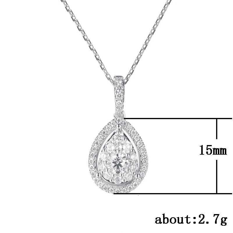 Huitan Water Drop Micro Paved CZ Delicate Pendant Necklace Women Jewelry Luxury Accessory for Engagement Party Dazzling Gifts M251211