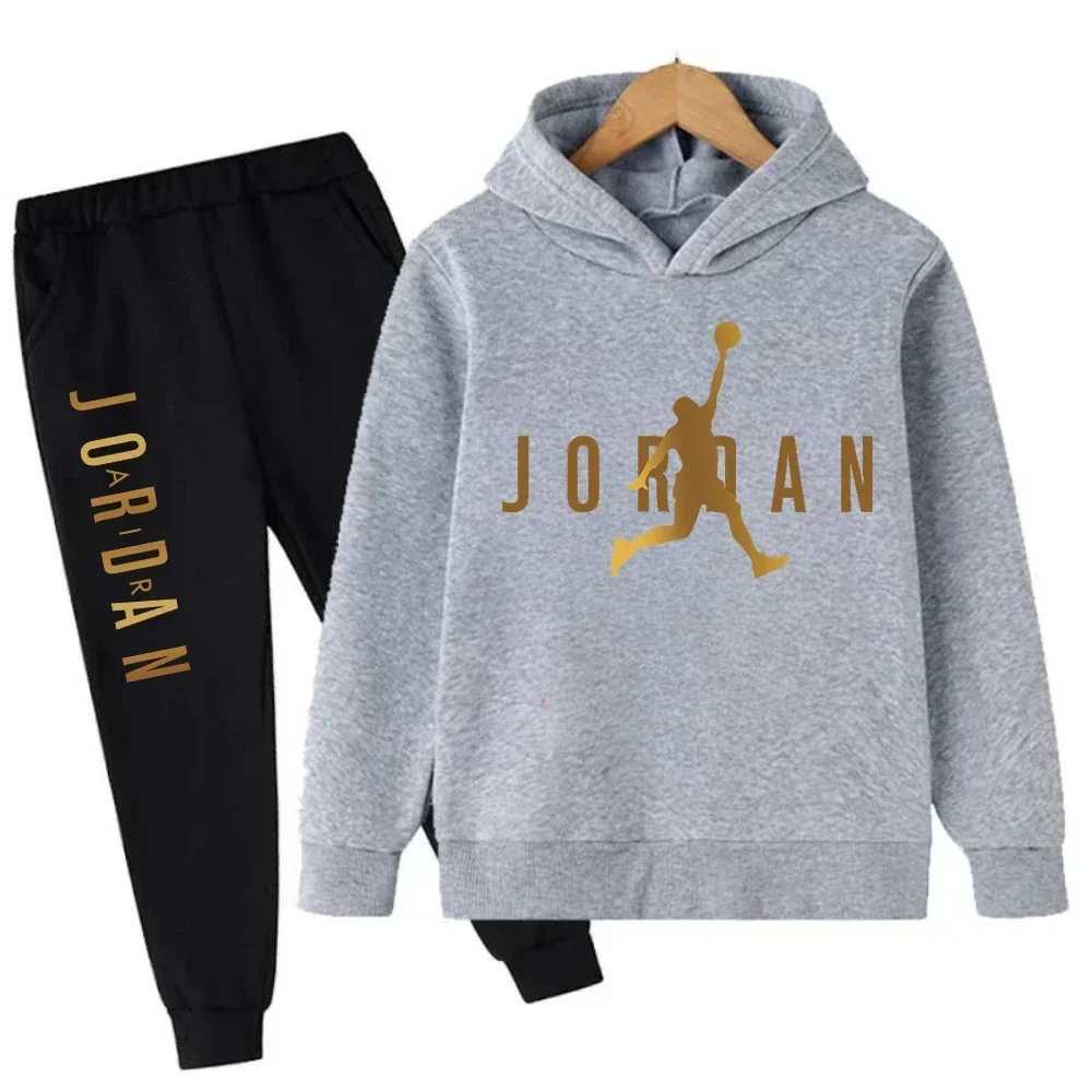 Spring Autumn Brand Slam Master Print Children Set HoodiePant Suit 2pcs Set Kids Boys Girl Clothes Fashion Sport Tracksuit W251211