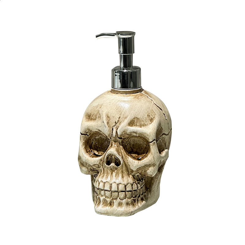 Liquid Soap Dispenser Skull Soap Dispenser Bottle Refill Pump Halloween Decor Shampoo Holder Soap Dispenser Ornament for Home Bathroom 230820