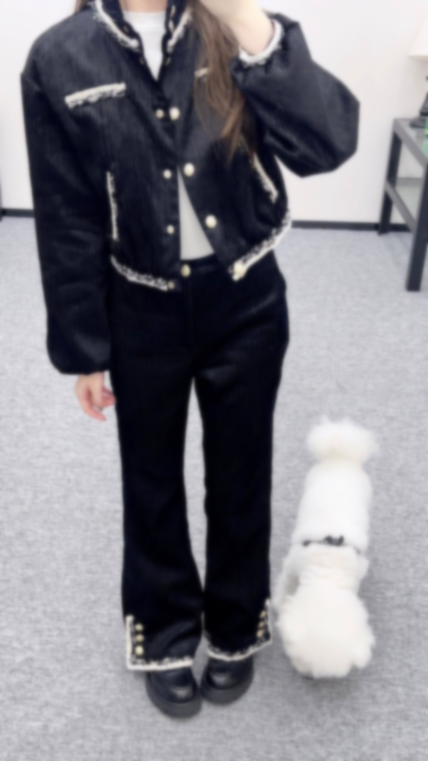 Chan 2026 new pants women designer clothes women designer pants Paris runway women pants trousers women wide-leg pants corduroy pants flare pants Christmas gift