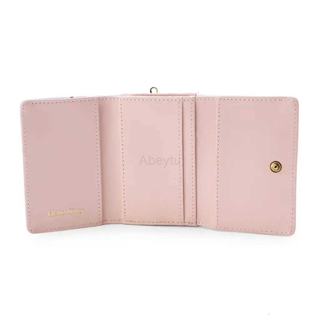 Sanrio Purses for Women Cute Wallet Women Hello Kitty Coin Pouches Kawaii Case Short Key Wallet for Girls Gifts H251211