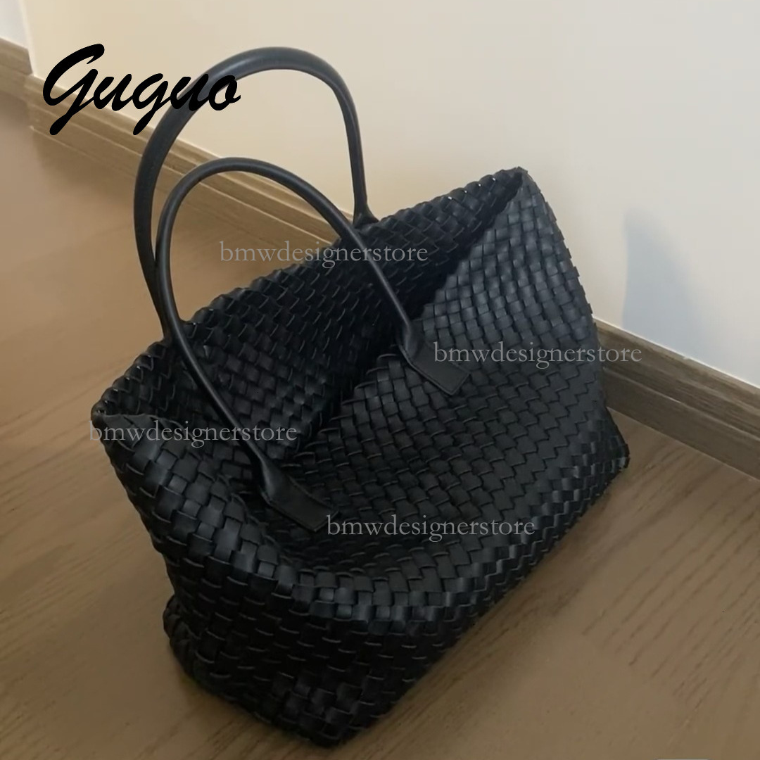 Guguo Designer Luxury Women's Leisure Handmade Woven Bag Fashion New Large Capacity Shopping Handbag Travel Bag Versatile Shoulder Bag Free Shipp