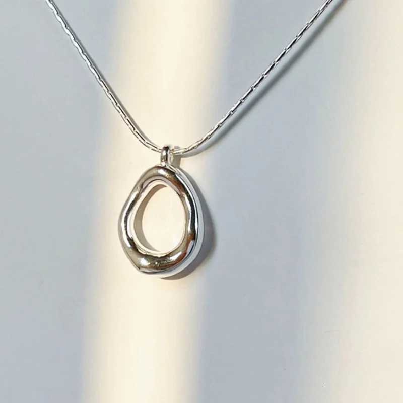 Simple Fashion Irregular Water droplet Oval Pendant Necklace for Women Trendy Clavicle Choker Friendship Jewelry Accessories M251211