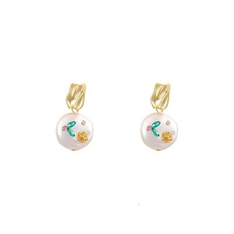 Monet Garden Imitates Baroque Pearl Earring Design With Unusual Temperament Jewelry For Wen and Girls Light Luxury Accories Y251210