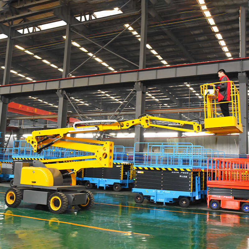 Electric Industrial Spider Ladder Truck Crawler Boom Lift Curved Arm Elevator With 40m Height