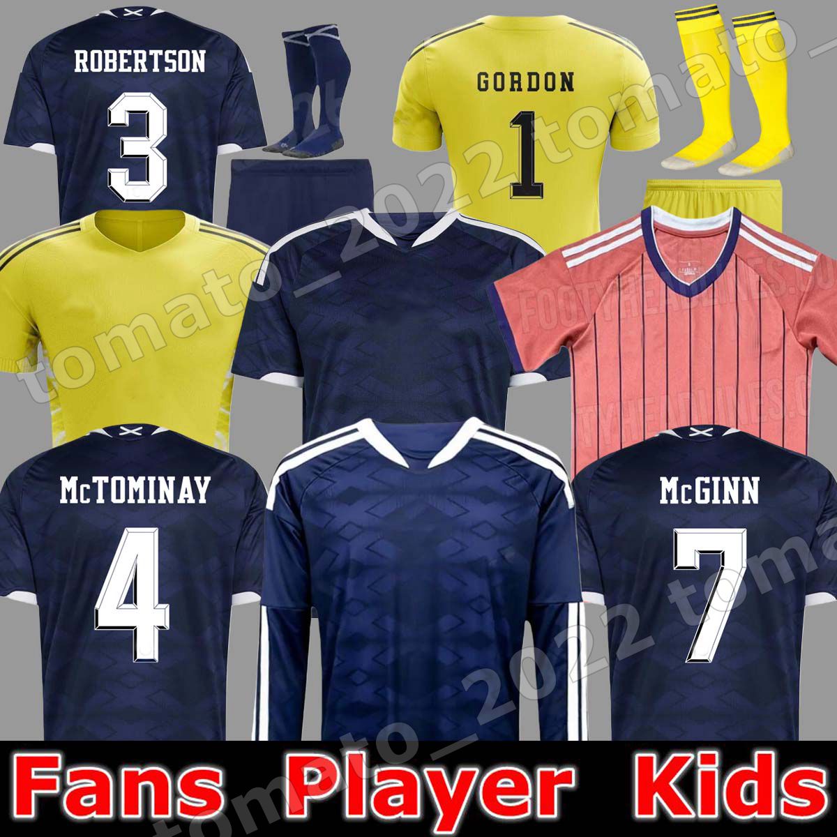 2026 World Cup scotland football shirt Soccer Jerseys ROBERTSON McTominay McGREGOR SHANKLAND MCGREGOR Homemaillot goalkeeper men kids kits unifrom Training
