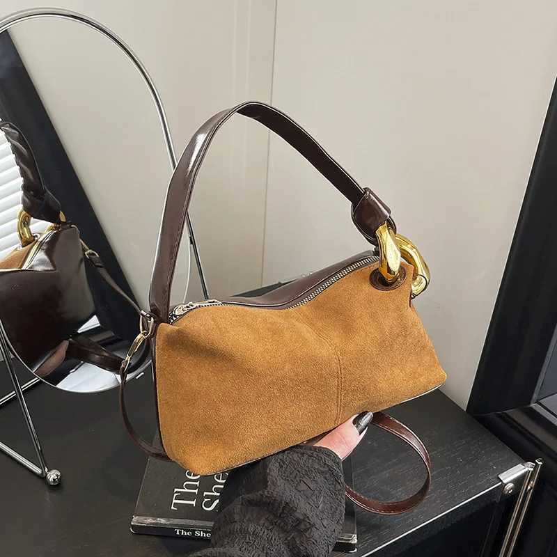 New Fi Maillard Simple Texture Crossbody Bag Wen Versatile Handle Bag Casual and Versatile low Bag High Quality Y251211
