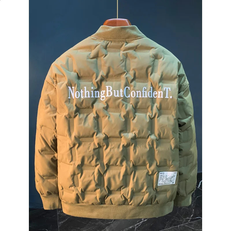 7XL plus size down jacket mens highend casual winter warm and thick coat Korean version fashionable baseball collar clothes y251205