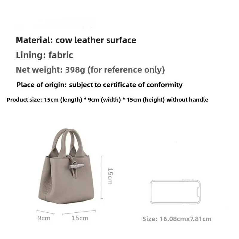 2025 New High Quality Bucket Bag Mini Phe Bag Lightweight Luxury Quality Fl Leather Crossbody Bag Y251211