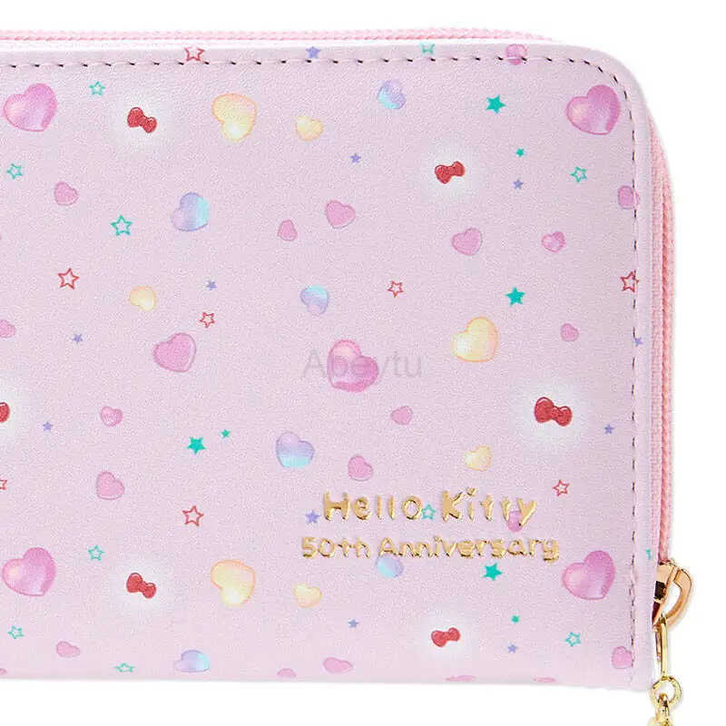 Sanrio Hello Kitty Cute Wallet Women Coin Purses Leisure Zipper Buckle Card Holder Lady Case H251211