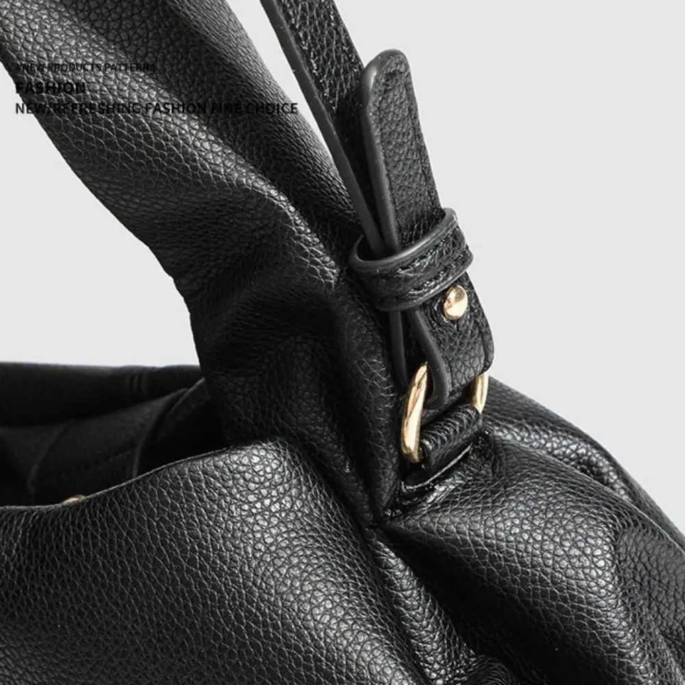 Ins PU Leather Dumpling Shoder Bag Light Luxury Large Capacity New Design Handbag Lunch Box Case Ladies Crossbody Bag Gifts Y251211