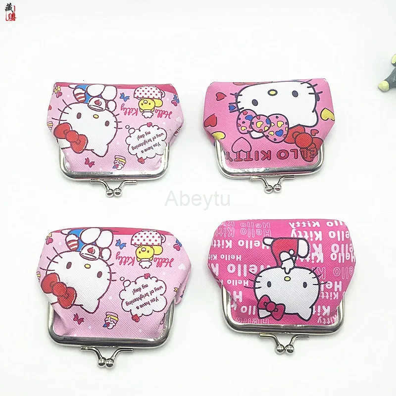 Sanrio Hello Kitty Cartoon Coin Pouch Purse Creative Small Wallet Wholesale My Melody Bags girls purse Kawaii Wallet Kid Purses H2512111