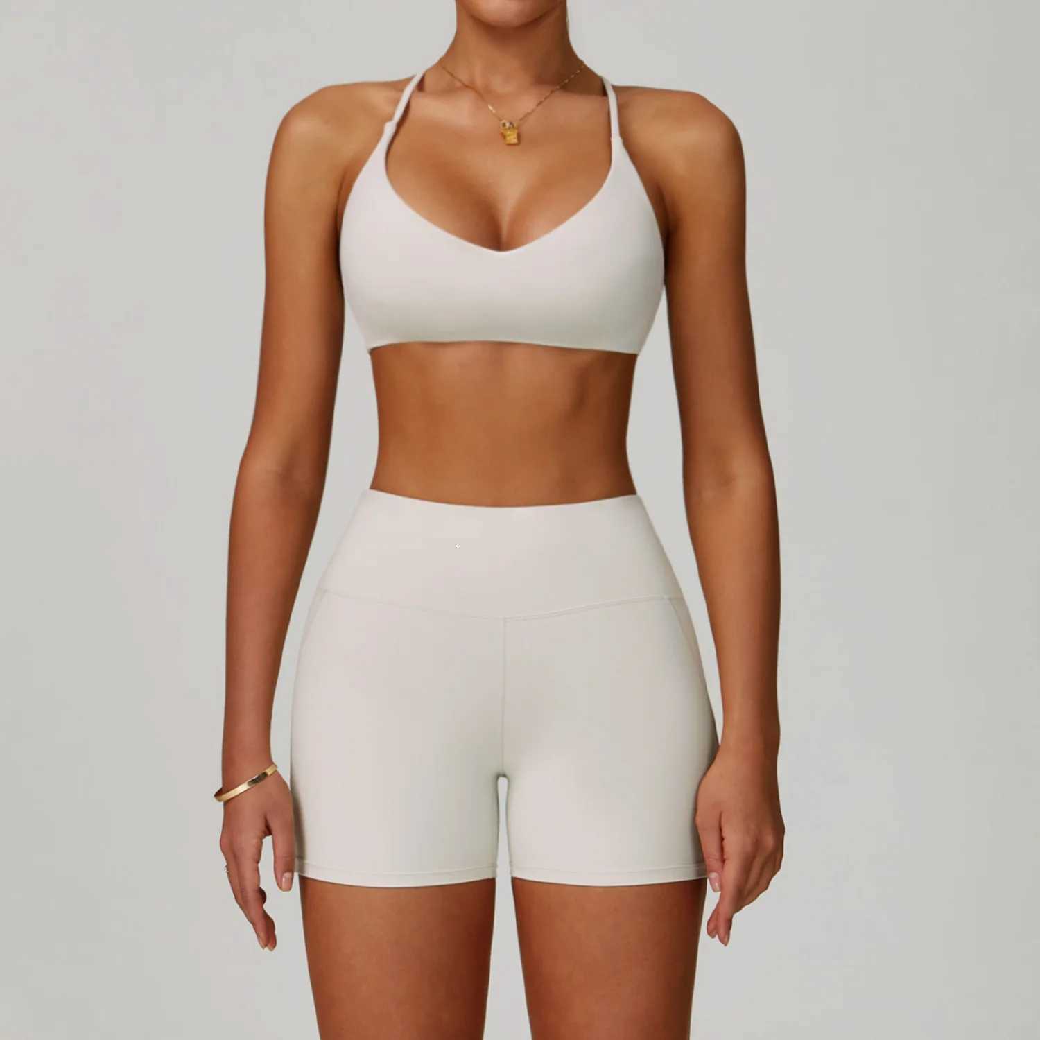 Yoga Set Womens Sportswear Yoga Suit Sports Top High Waist Leggings Two Piece Workout Clothes Fitness Gym Sets Athletic WearT251211