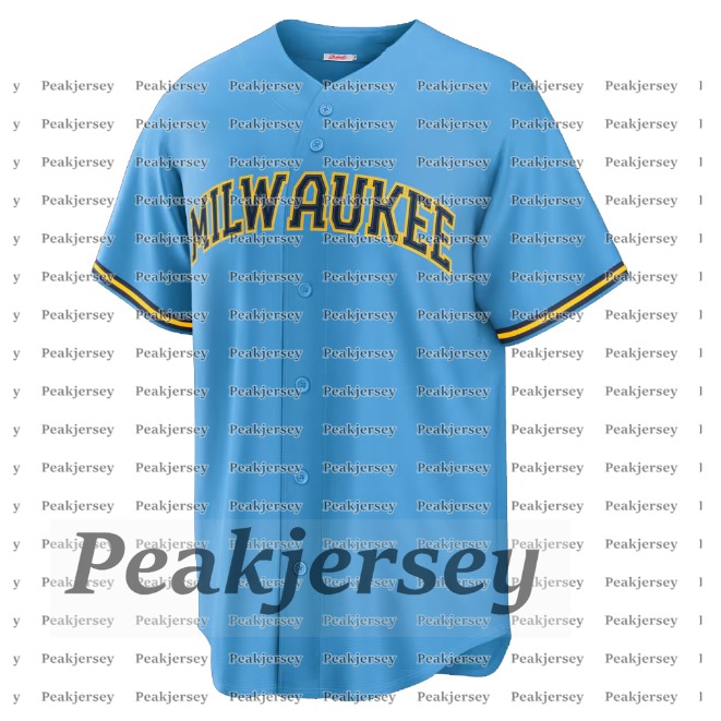 Custom Christian Yelich Men Women Youth Baseball 11 Jackson Chourio 10 Sal Frelick Willy Adames Luis Urias Contreras Rowdy Corbin Burnes Yount Jersey