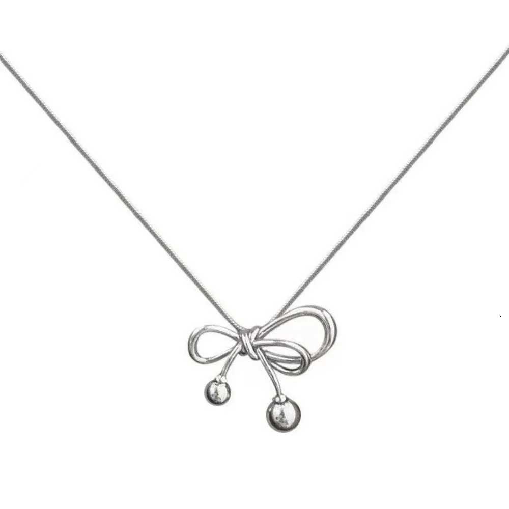 Fashion Simple Bowknot Necklace for Women Chain Trend Jewelry Accessories Gifts M251211