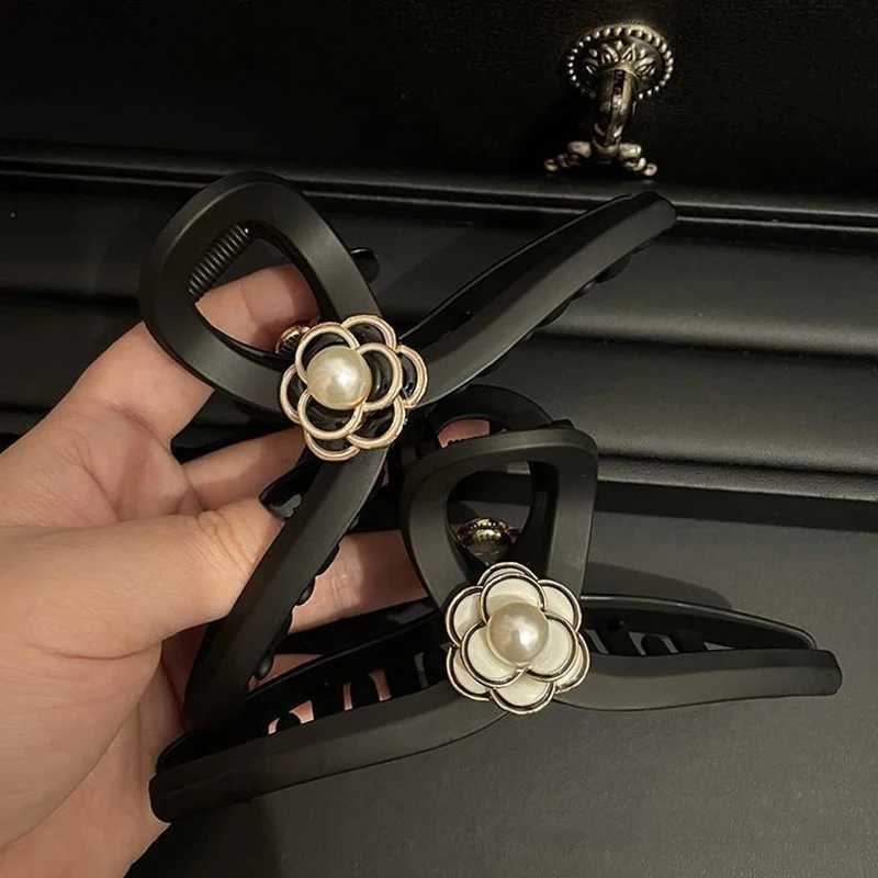13CM Black Matte lia Grab Clip Large Elegant French Hair Clip The Back of The Coil Hair Prum Shark Clip Hair Clip Y251210
