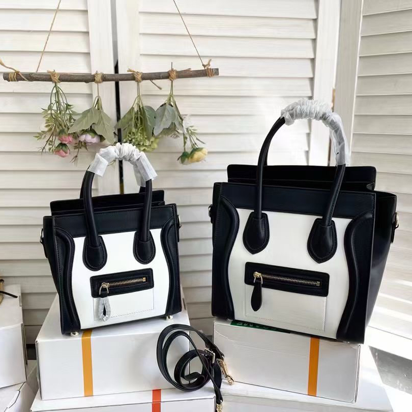 Designer bag luxury bag tote bag single shoulder luggage smiley face bag diagonal cross bag single shoulder luxury classic retro leather shoulder bag handbag