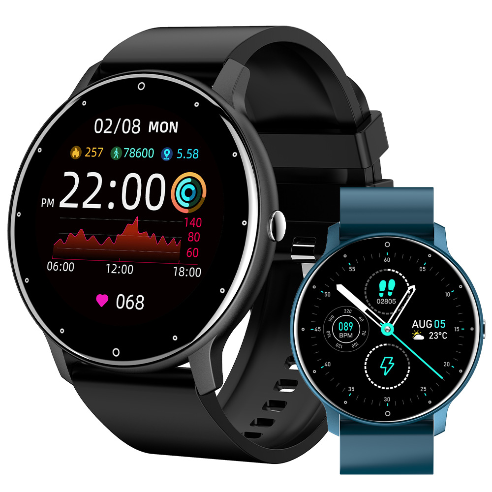 Cross-border ZL02CPRO smart watch round screen bracelet phone heart rate sleep weather sports touch screen